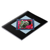 Carnet Frida Kahlo Retro Pink Denim (Côté gauche)