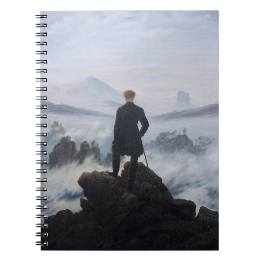 Carnet Friedrich's Wanderer au-dessus de la mer de brouil (Devant)