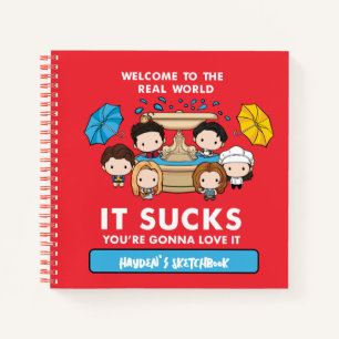 Carnet FRIENDS™ Bienvenue dans le monde réel Dessin Chi