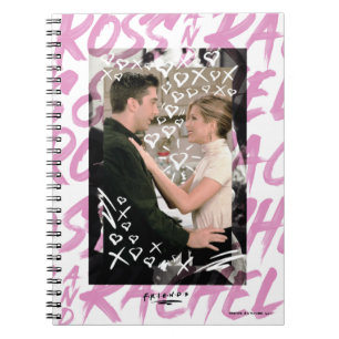 Carnet FRIENDS™ Coeurs Doodled Ross Et Rachel