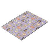 Carnet FRIENDS™ | Motif d'icône violette (Côté gauche)