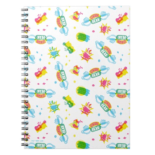 Carnet FRIENDS™ | Motif Néon Central Perk (Devant)