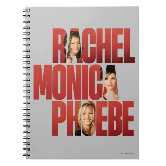 Carnet FRIENDS™ | Rachel, Monica & Phoebe (Devant)