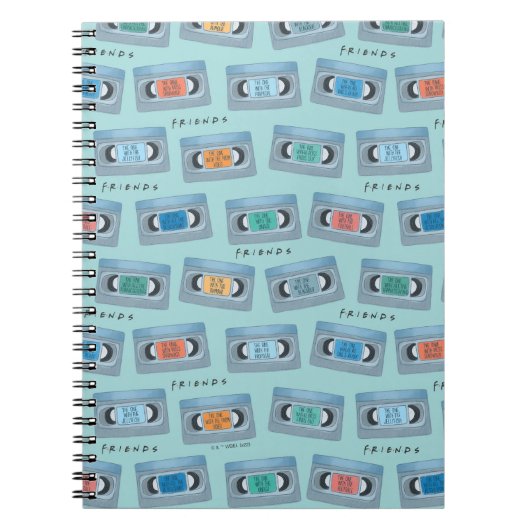 Carnet FRIENDS™ | The One With Video Tape Pattern (Devant)