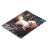 Carnet Frise de Bichon Frise Festin de Noël (Côté gauche)