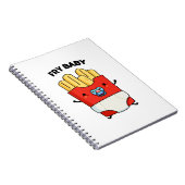 Carnet Frites Bébé Blague de Frites Françaises Drôle (Côté Droit)