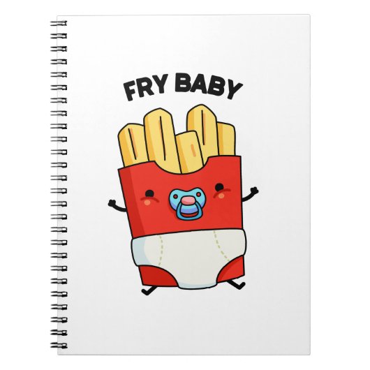 Carnet Frites Bébé Blague de Frites Françaises Drôle (Devant)