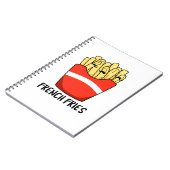 Carnet Frites Drôle Blague de Nourriture Rapide  (Côté gauche)