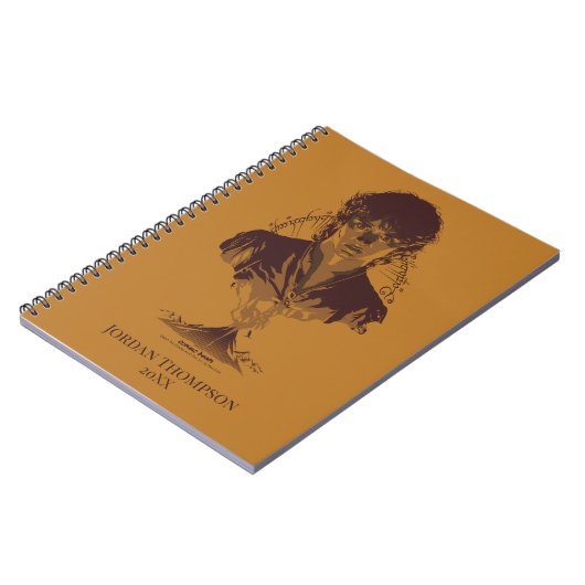 Carnet FRODO™ MOUNT DOOM™ Tengwar Inscription Graphic (Côté gauche)