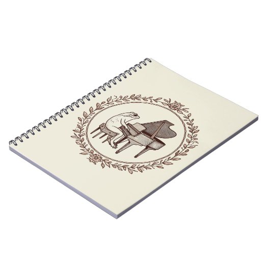 Carnet Frog Playing Piano (Côté gauche)