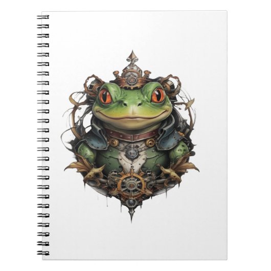 Carnet Froggie Frog Steampunk Design, (Devant)