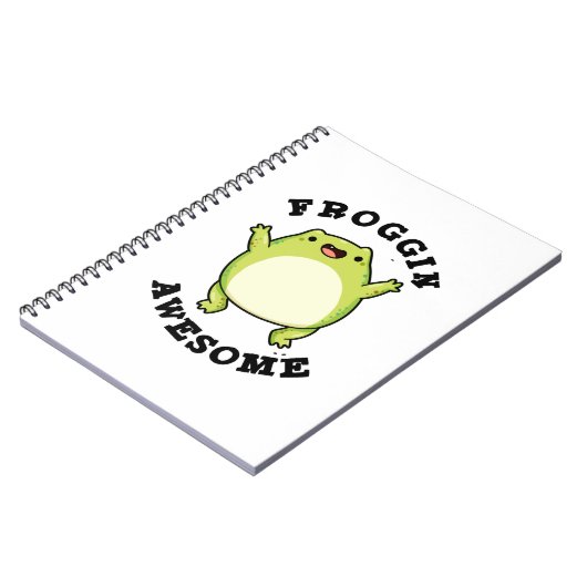 Carnet Froggin Awesome Funky Frog Pun (Côté gauche)