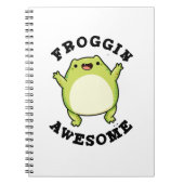 Carnet Froggin Awesome Funky Frog Pun (Devant)