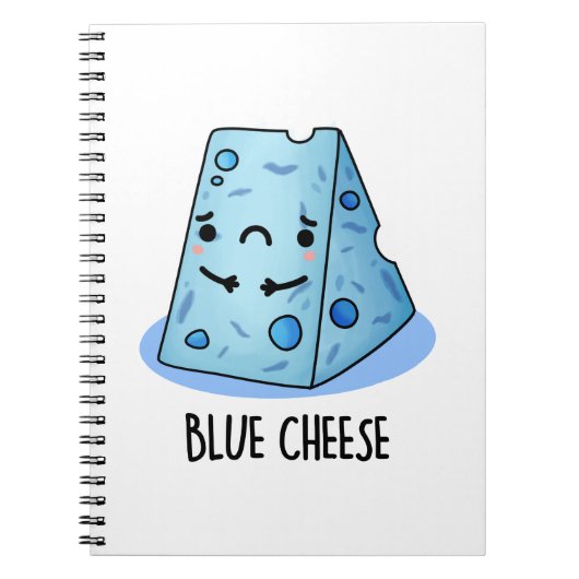 Carnet Fromage Bleu Blague de Nourriture Drôle (Devant)