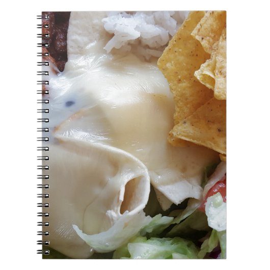 Carnet Fromage fondu Nacho Drôle Nourriture (Devant)