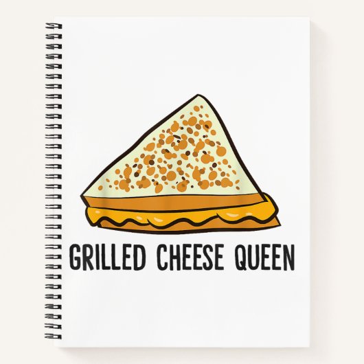 Carnet Fromage Grillé Queen Funny Fromage Grillé (Devant)
