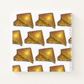 Carnet Fromage grillé Sandwich Déjeuner Diner Nourriture (Dos)