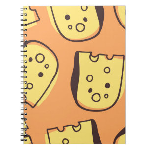 Carnet Fromage tiré à la main : Motif Artistique sans cou