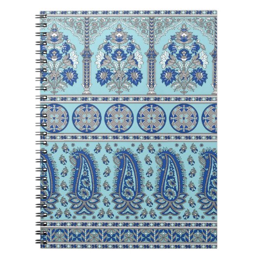 Carnet Frontière asiatique de Paisley : Design traditionn (Devant)