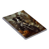 Carnet Frontière Collie équitation Moto Halloween Effraya (Côté Droit)