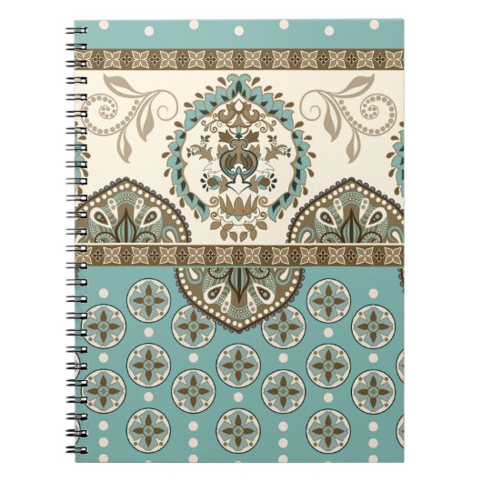 Carnet Frontière décorative de style marocain (Devant)