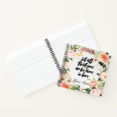 Carnet Frontière florale autour d'une citation biblique i (Intérieur)