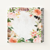 Carnet Frontière florale autour d'une citation biblique i (Dos)