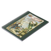 Carnet Frontispice d'atlas de l'ère baroque vintage Globe (Côté gauche)