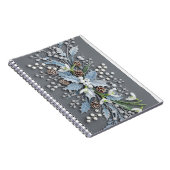 Carnet Frosted Winter Snowdrop Floral Arrangement (Côté Droit)