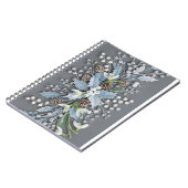 Carnet Frosted Winter Snowdrop Floral Arrangement (Côté gauche)