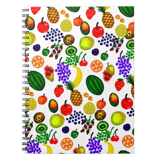 Carnet Fruit à main Motif Medley (Devant)