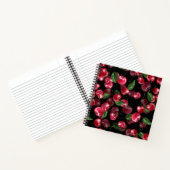 Carnet Fruit cerise sur noir (Intérieur)