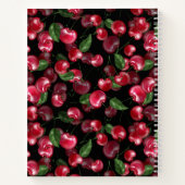 Carnet Fruit cerise sur noir (Dos)