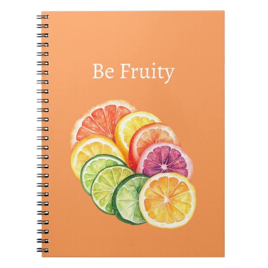 Carnet Fruit Citrus Orange Soit Fruité (Devant)