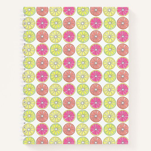 Carnet Fruit d'agrumes tranche de citron citron orange ci (Devant)