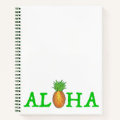 Carnet Fruit d'ananas de l'île tropicale d'Hawaï ALOHA (Devant)