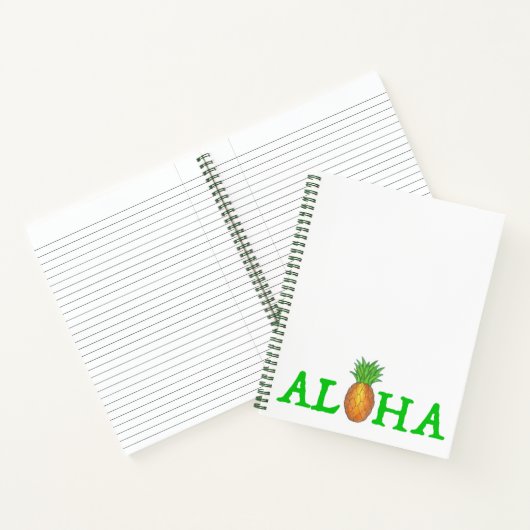 Carnet Fruit d'ananas de l'île tropicale d'Hawaï ALOHA (Intérieur)