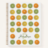 Carnet Fruit de Crochet frais moderne Nom des tranches d' (Devant)