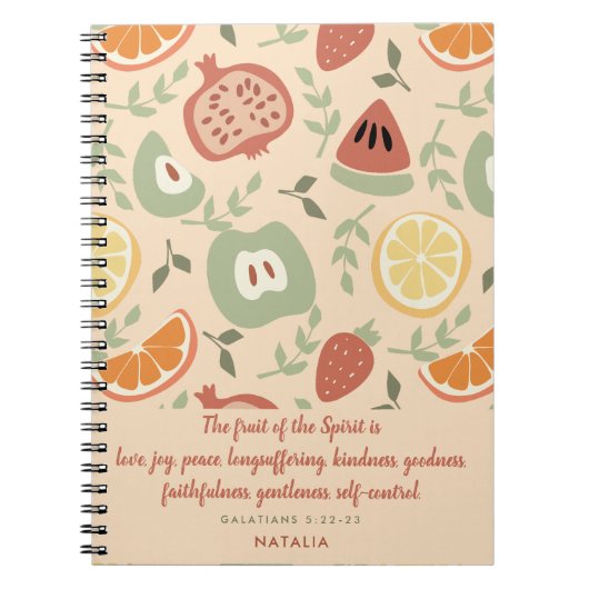 Carnet Fruit de l'Ecriture Esprit (Devant)