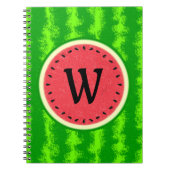 Carnet Fruit d'été de la tranche de pastèque avec Monogra (Devant)