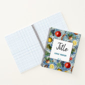 Carnet Fruit d'été méditerranéen & Mosaïque Bleue Blanc (Intérieur)