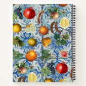 Carnet Fruit d'été méditerranéen & Mosaïque Bleue Blanc (Dos)