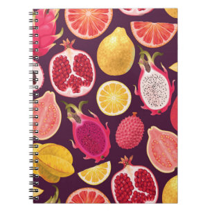 Carnet Fruit exotique : coloré sans soudure motif