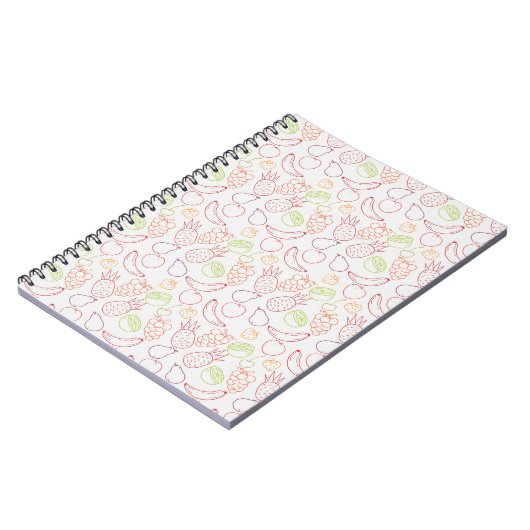 Carnet Fruit motif transparent | motif de surface de frui (Côté gauche)
