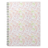 Carnet Fruit motif transparent | motif de surface de frui (Devant)