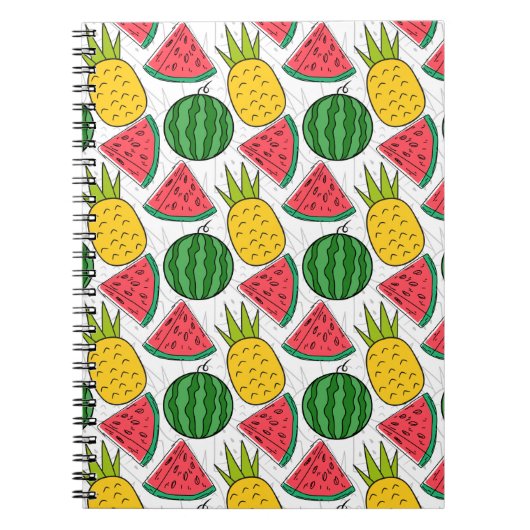 Carnet Fruit motif transparent | motif de surface de frui (Devant)