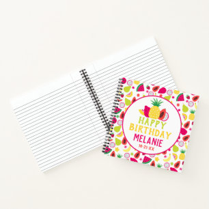 Carnet Fruit Motif Tropical Amusant Anniversaire Tutti Fr