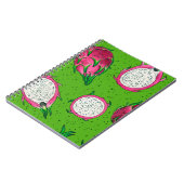Carnet Fruit rouge dragon vert (Côté gauche)