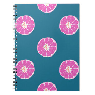 Carnet Fruit sans couture motif avec orange. abstrait, ar
