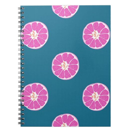 Carnet Fruit sans couture motif avec orange. abstrait, ar (Devant)